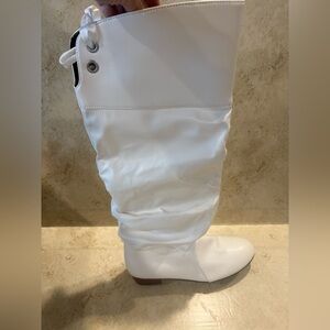 White Women's Knee-High Boots